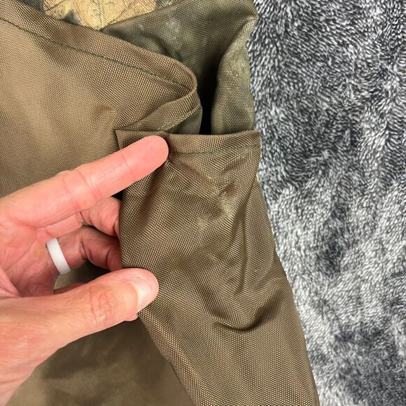Vtg Ranger Made In USA Camo Hunting Vest Men's XL Full Zip Advantage Timber - Picture 14 of 16